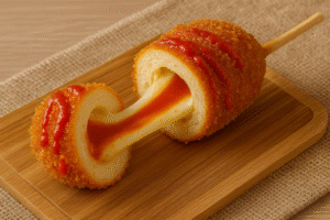 Korean Cheese Corn Dog Kekinian